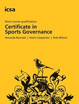 Sports Governance - Amanda Bennett ; Kevin Carpenter ; Rob Wilson - 9781860727238