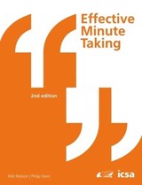 Effective Minute Taking 2nd Edition - Rob Robson ; Philip Davis - 9781860727290