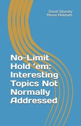 No-Limit Hold 'em - Mason Malmuth ; David Sklansky - 9781880685754