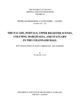 Reliefs and Inscriptions at Luxor Temple, Volume 2 - EPIGRAPHIC SURVEY,  The - 9781885923110