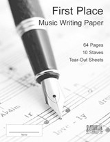 Ten Stave Manuscript Book - Santorella Publications - 9781890281366