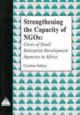 Strengthening the Capacity of Ngos - SAHLEY,  Caroline - 9781897748107