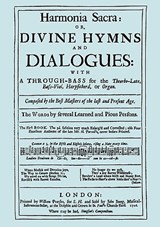 Harmonia Sacra or Divine Hymns and Dialogues, the First Book - PURCELL,  Henry ; Lock, Matthew ; Blow, John - 9781904331605