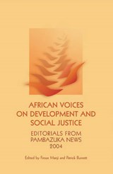 African Voices on Development and Social Justice -  - 9781906387754