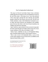 The Pre-Raphaelite Brotherhood - Edward Lucie-Smith ; James Cahill - 9781908419385