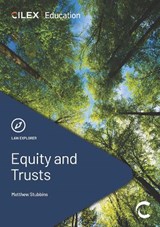 Equity and Trusts - Matthew Stubbins - 9781911713326