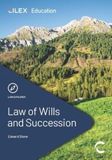 Law of Wills and Succession - Edward Stone - 9781911713340