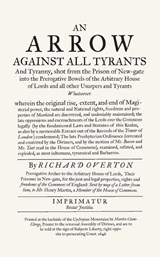 An Arrow Against All Tyrants - Richard Overton - 9781912454570