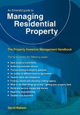 An Emerald Guide To Managing Residential Property - David Watson - 9781913342449