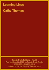 Learning Lines: Two Short Stories - Cathy Thomas (RT#58) - Cathy Thomas - 9781914236365
