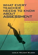 What Every Teacher Needs to Know about Assessment - Leslie Walker Wilson - 9781930556898