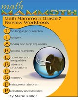 Math Mammoth Grade 7 Review Workbook - Maria Miller - 9781942715481