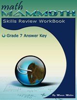 Math Mammoth Grade 7 Skills Review Workbook Answer Key - Maria Miller - 9781942715771