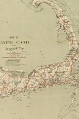 Cape Cod Vintage Map Field Journal Notebook, 100 pages/50 sheets, 4x6 - PRESS,  Poetose - 9781945366499