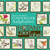 Eileen Chevalier's Typewriter Aalphabet Botany Color + Label Book - Eileen Chevalier - 9781952704147