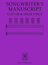 Songwriter's Manuscript Guitar & High Voice - Hanover Wolfen Verlag - 9781963247541