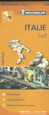 Michelin Wegenkaart 564 Italië Zuid - Michelin - 9782067184039