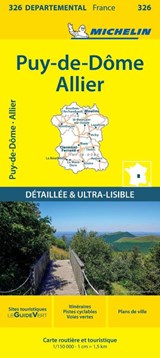 Puy-de-Dome Allier - Michelin Local Map 326 -  - 9782067202283
