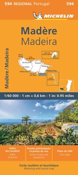 Michelin Wegenkaart 594 Madeira -  - 9782067242630