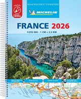 France 2026 - Tourist & Motoring Atlas Laminated Spiral - Michelin - 9782067269460