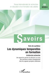 Les dynamiques temporelles en formation - Philippe Carré - 9782336474205