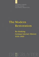 The Modern Restoration - Davies, Peter - 9783110181135
