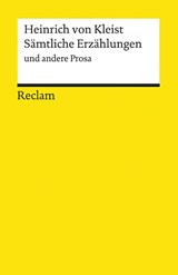 Samtliche Erzahlungen - H VON KLEIST - 9783150082324