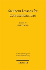 Southern Lessons for Constitutional Law - Uwe Kischel - 9783161705984