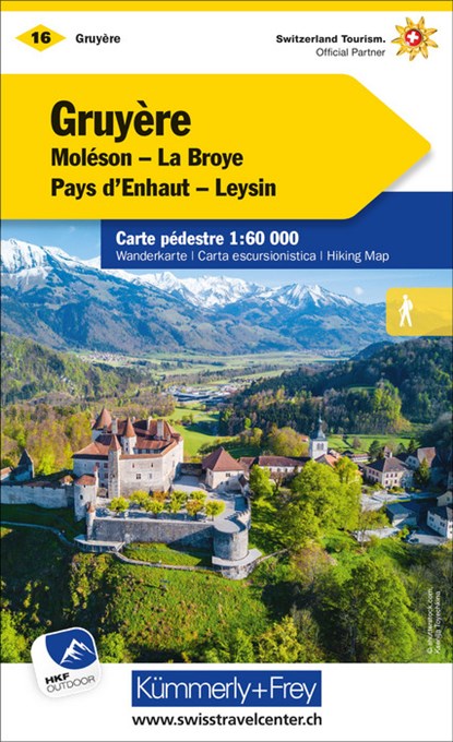 16 Gruyère wandelkaart 1:60.000, Kümmerly+Frey - Overig - 9783259022160