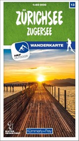 Zürichsee - Zugersee 13 Wanderkarte 1:40 000 matt laminiert -  - 9783259023136