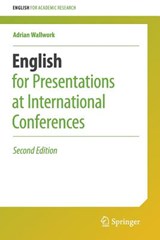 English for Presentations at International Conferences - Adrian Wallwork - 9783319263281