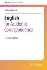 English for Academic Correspondence - WALLWORK,  Adrian - 9783319264332