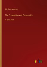 The Foundations of Personality - Abraham Myerson - 9783368402723