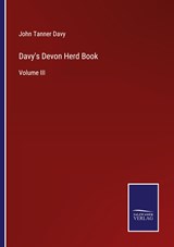 Davy's Devon Herd Book - John Tanner Davy - 9783375135966