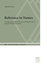 Reference to Names - Natascha Raue - 9783381146437