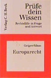 Geiger, R: Europarecht