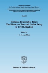 Within a Reasonable Time: The History of Due and Undue Delay in Civil Litigation -  - 9783428134090