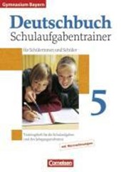 Deutschbuch Gymnasium 5. Jahrgangsstufe. Schulaufgabentrainer mit Lösungen. Bayern