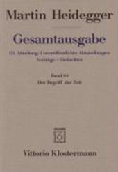Heidegger, M: GA 64/Begriff d. Zeit/Kt