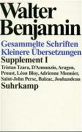Benjamin, W: Schriften Suppl. 1/Kt