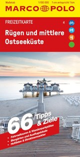 MARCO POLO Freizeitkarte 4 Rügen und mittlere Ostseeküste 1:100.000 -  - 9783575018908