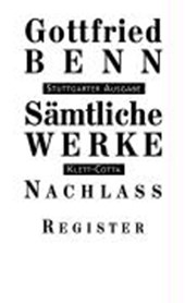 Benn, G: Sämtliche Werke - Stuttgarter Ausgabe / Entwürfe, V