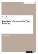 Legal Literacy - KUMAR,  Anoop (Gf College Shahjahanpur Up India) - 9783656547440