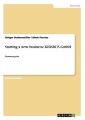 Starting a new business: KIDSBUS GmbH