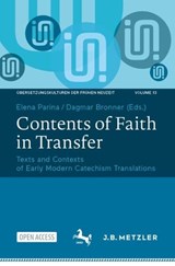 Contents of Faith in Transfer - Elena Parina ; Dagmar Bronner - 9783662725375