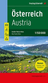 Austria Big Travel Atlas 1:150,000 Hardback - Freytag-Berndt - 9783707922004