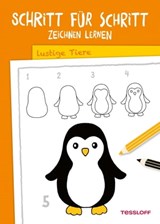 Schritt für Schritt Zeichnen lernen. Lustige Tiere -  - 9783788671297