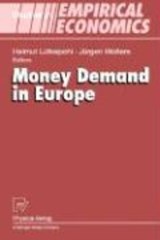 Money Demand in Europe - LUTKEPOHL,  Helmut ; Wolters, Jurgen - 9783790811827