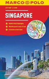 Singapore Marco Polo City Map 2018 - pocket size, easy fold, Singapore street map