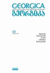 Georgica - Zeitschrift für Kultur, Sprache und Geschichte Georgiens und Kaukasiens